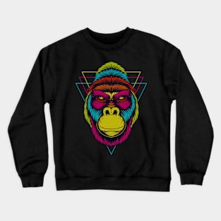 Colorful monkey Crewneck Sweatshirt